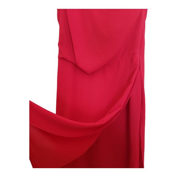 BCBGMAXAZRIA Womens Dress Size 0 Rio Red Cocktail Knee Length One Shoulder - Picture 9 of 16
